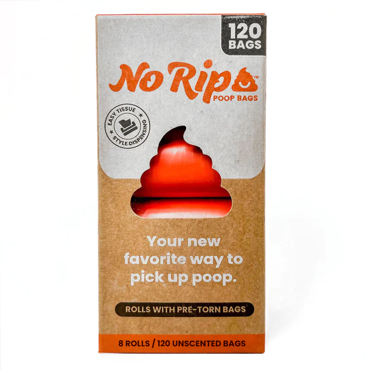 No Rip Poop Bags 8 Rolls Count, 120 Bags No Rip Poop Bags 8 Rolls Count, 120 Bags